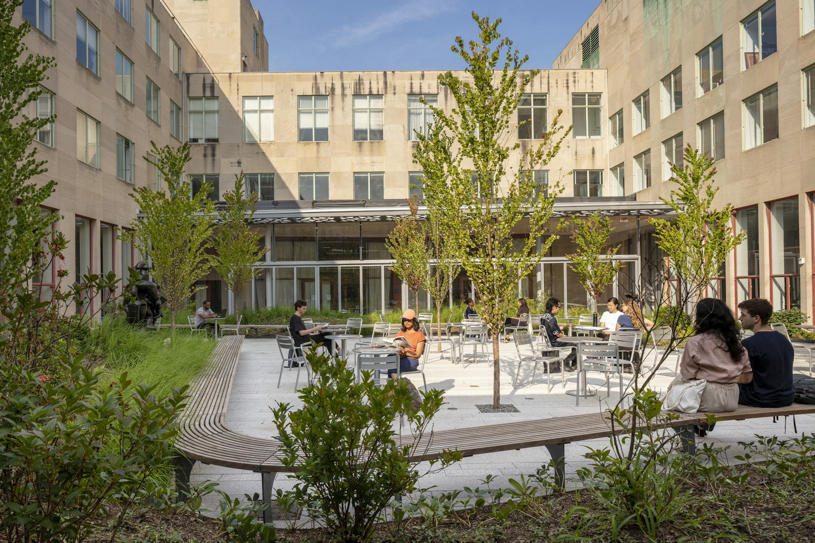 MIT Hayden Library Folding Glass Walls Exterior