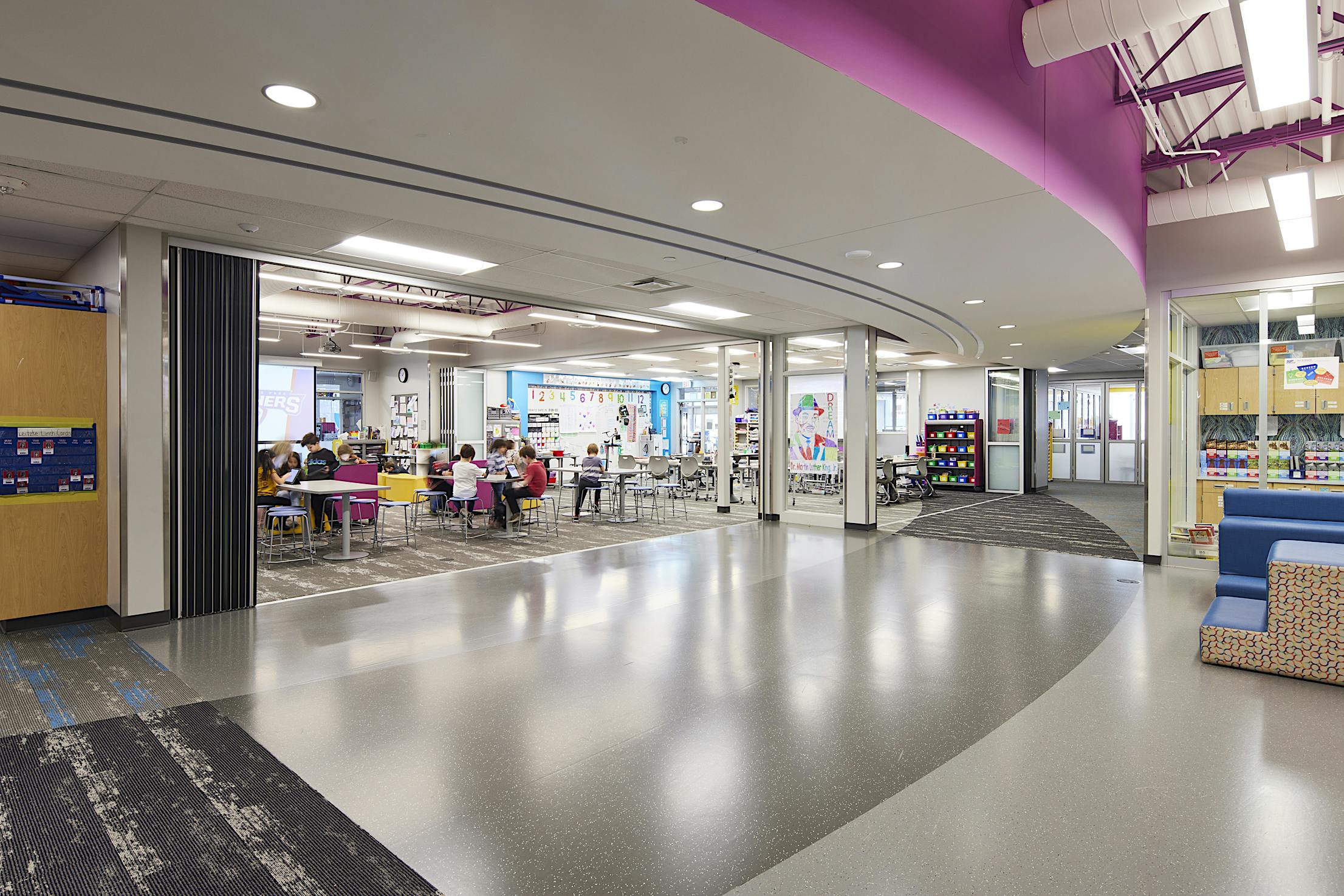 Centerview Elementary Classroom Folding Glass Doors