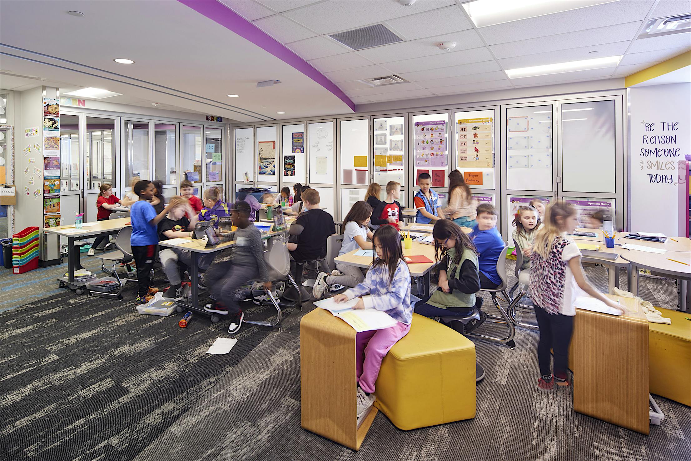 Centerview Elementary Classroom Glass walls