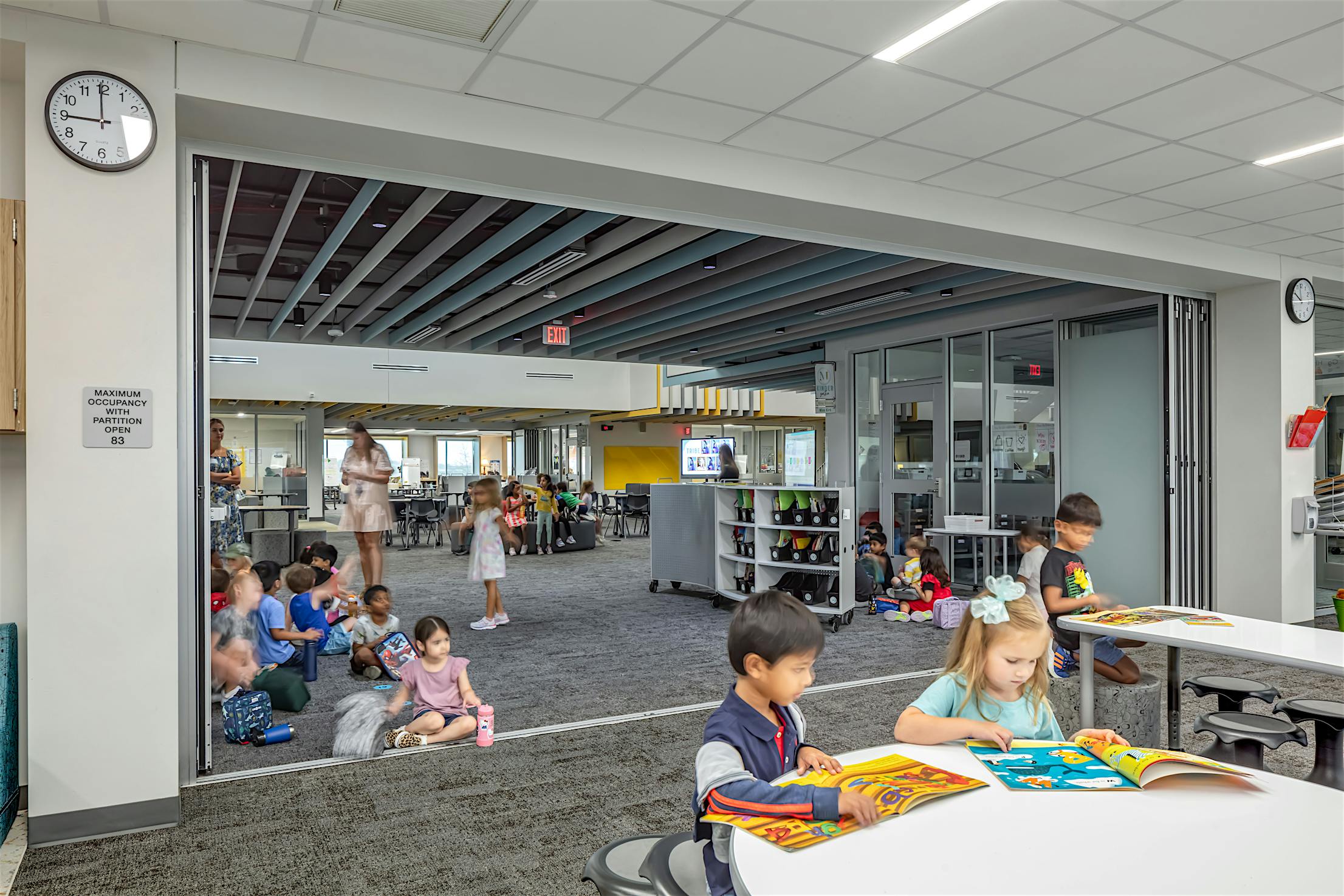 Flex-Space Opened Acoustical movable glass walls