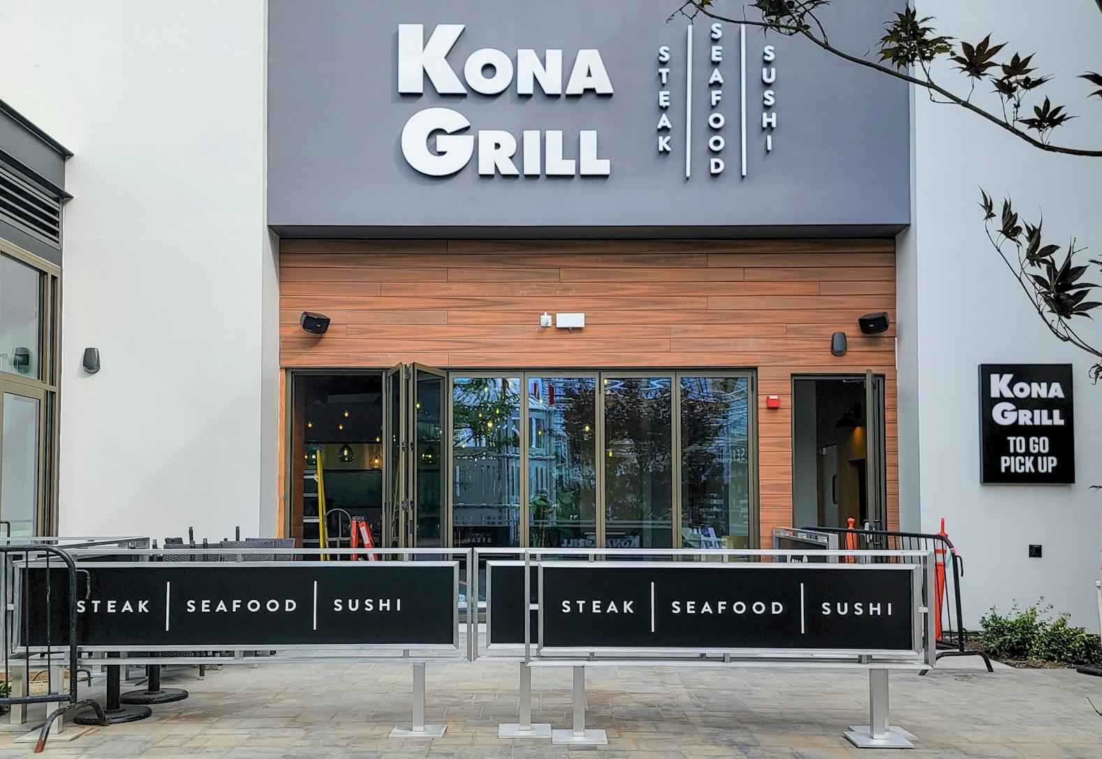 Kona Grill folding front doors