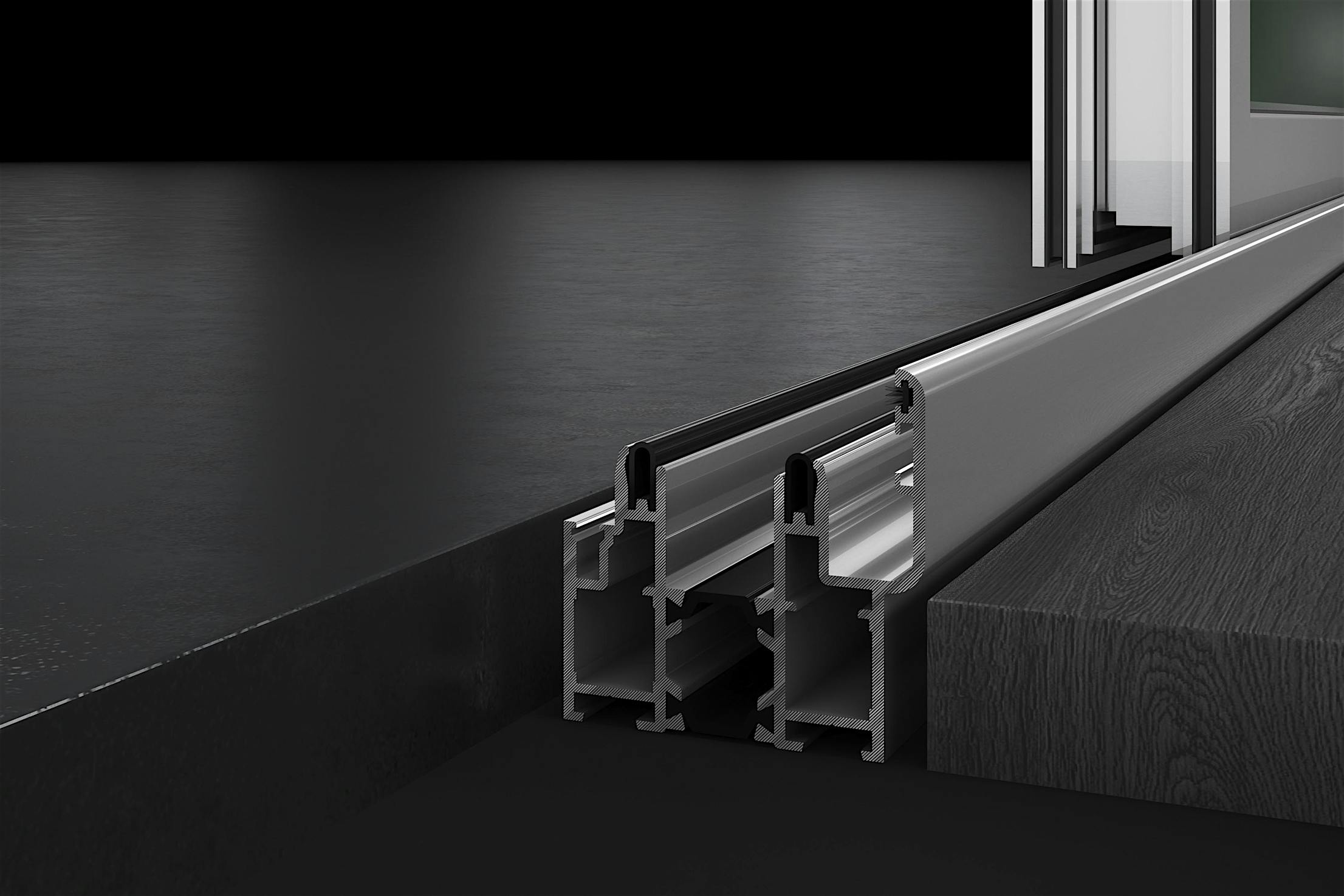 NanaWall Inswing Raised Bottom