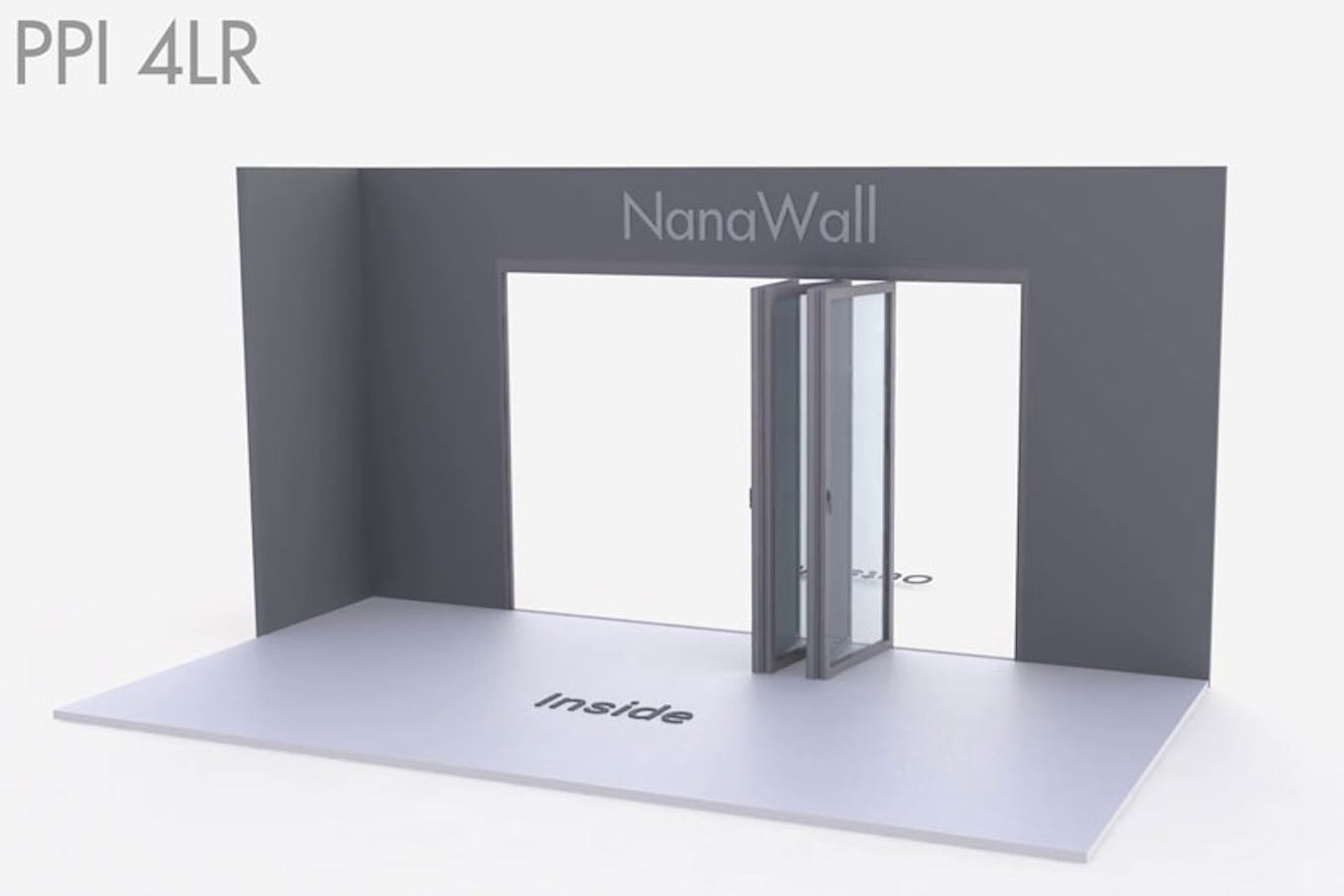 Glass walls Inward 4LR animation