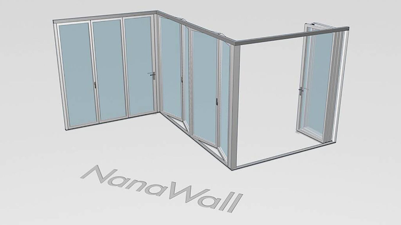 NW Aluminum 640 Z-shaped folding wall animation