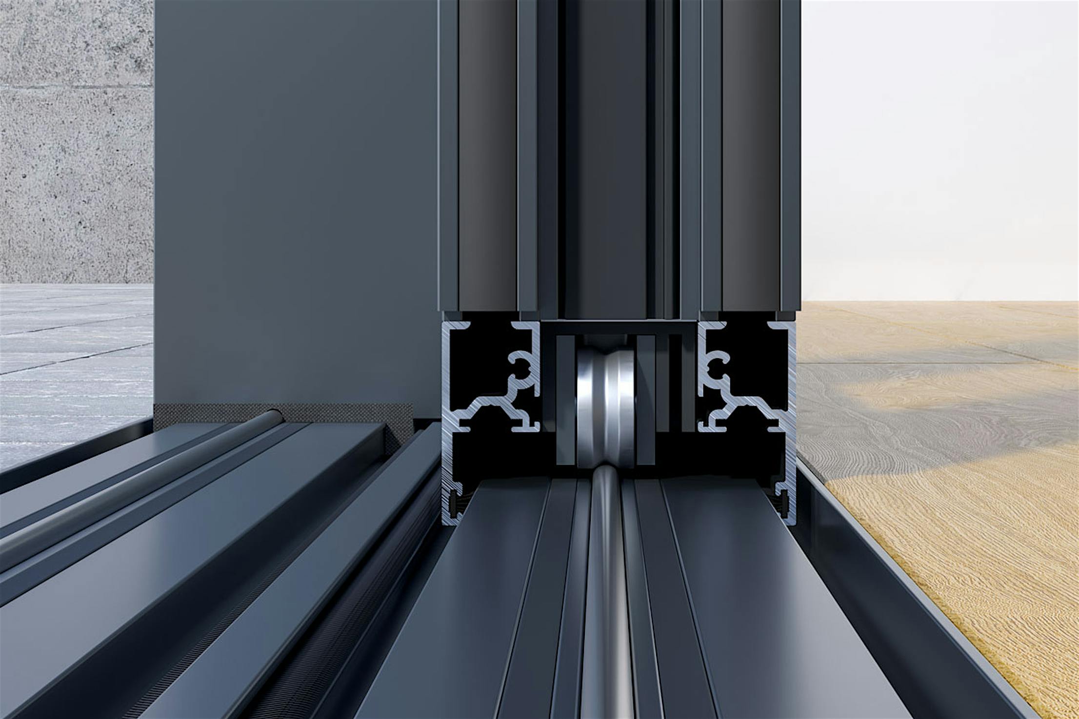 NW MultiSlide 630 - Unique Gothic Arch Roller Provides Smooth Operation
