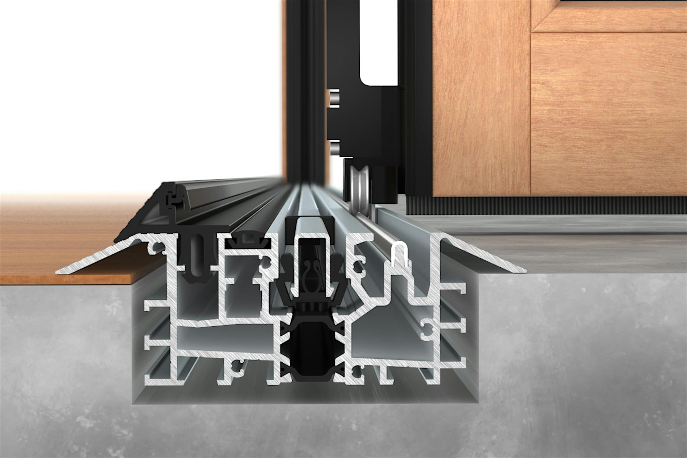 NanaWall Low Profile Saddle Sill with UniverSILL Insert
