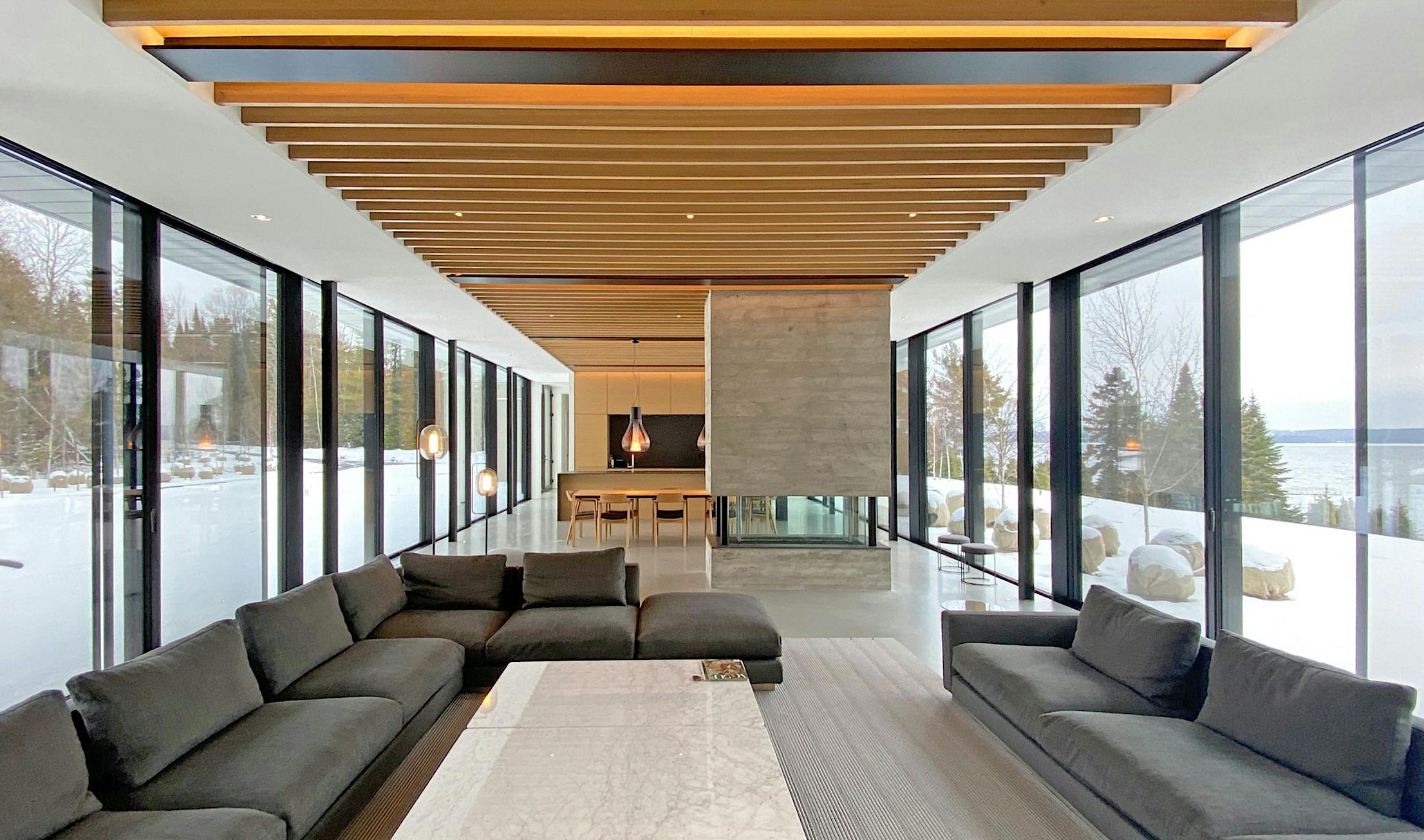 Resilient home design with minimal sliding glass doors