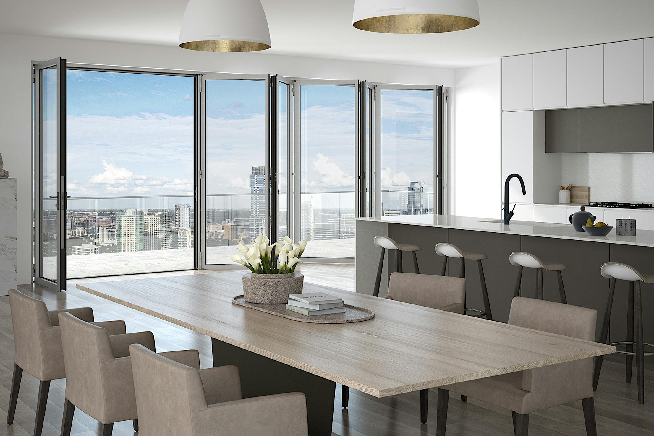 reinforced opening glass door system for resilient homes