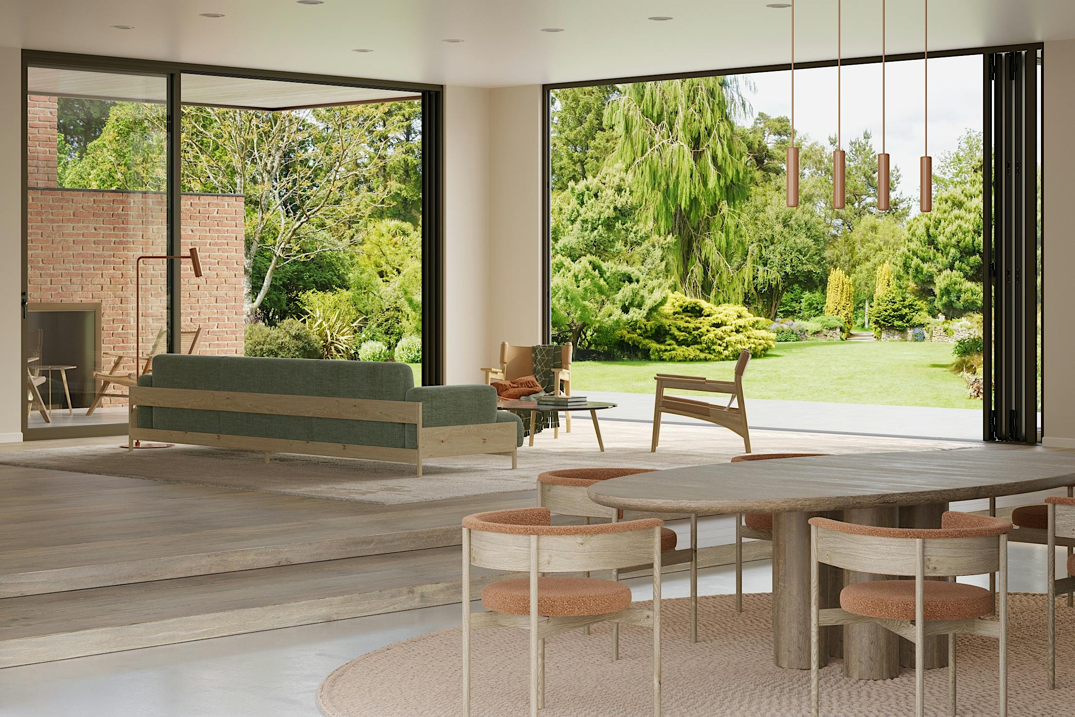 NanaWall opening glass patio folding and sliding doors