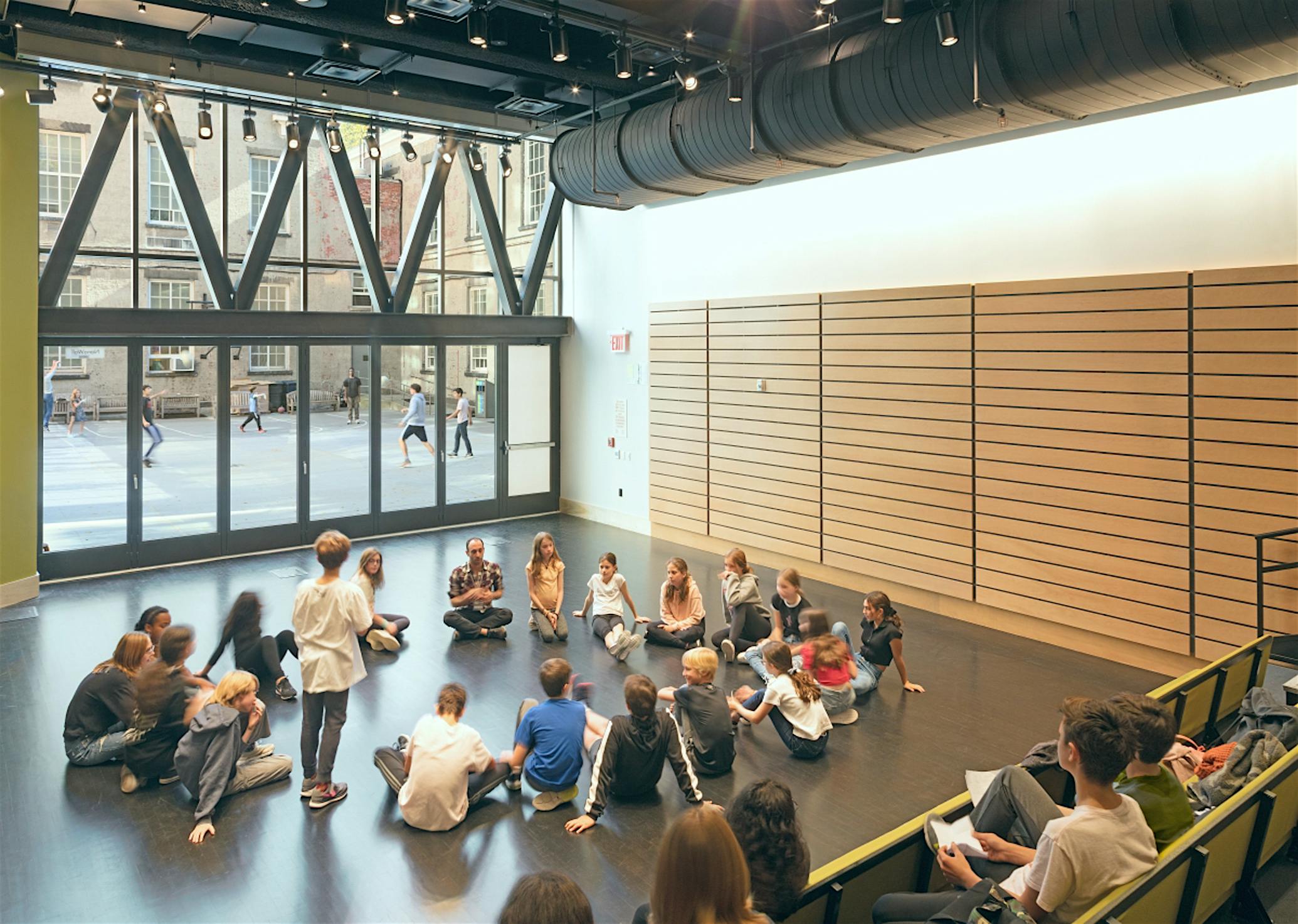resilient design in schools with movable glass doos by NanaWall