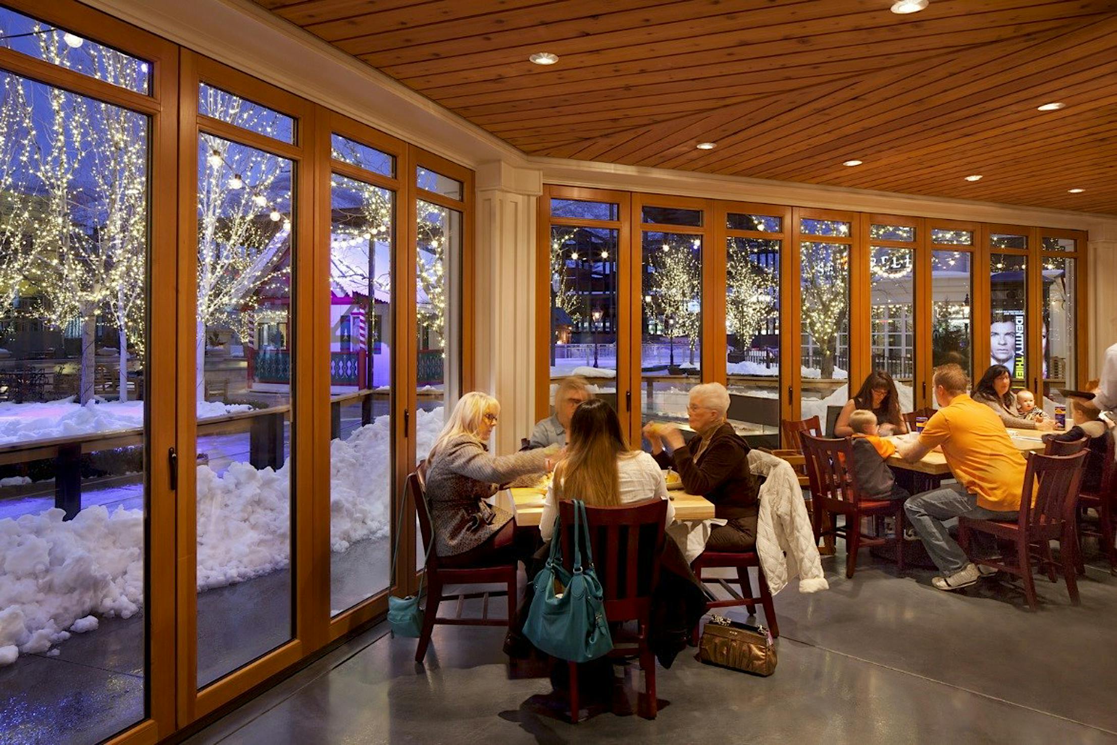 movable glass doors in commercial resilient design