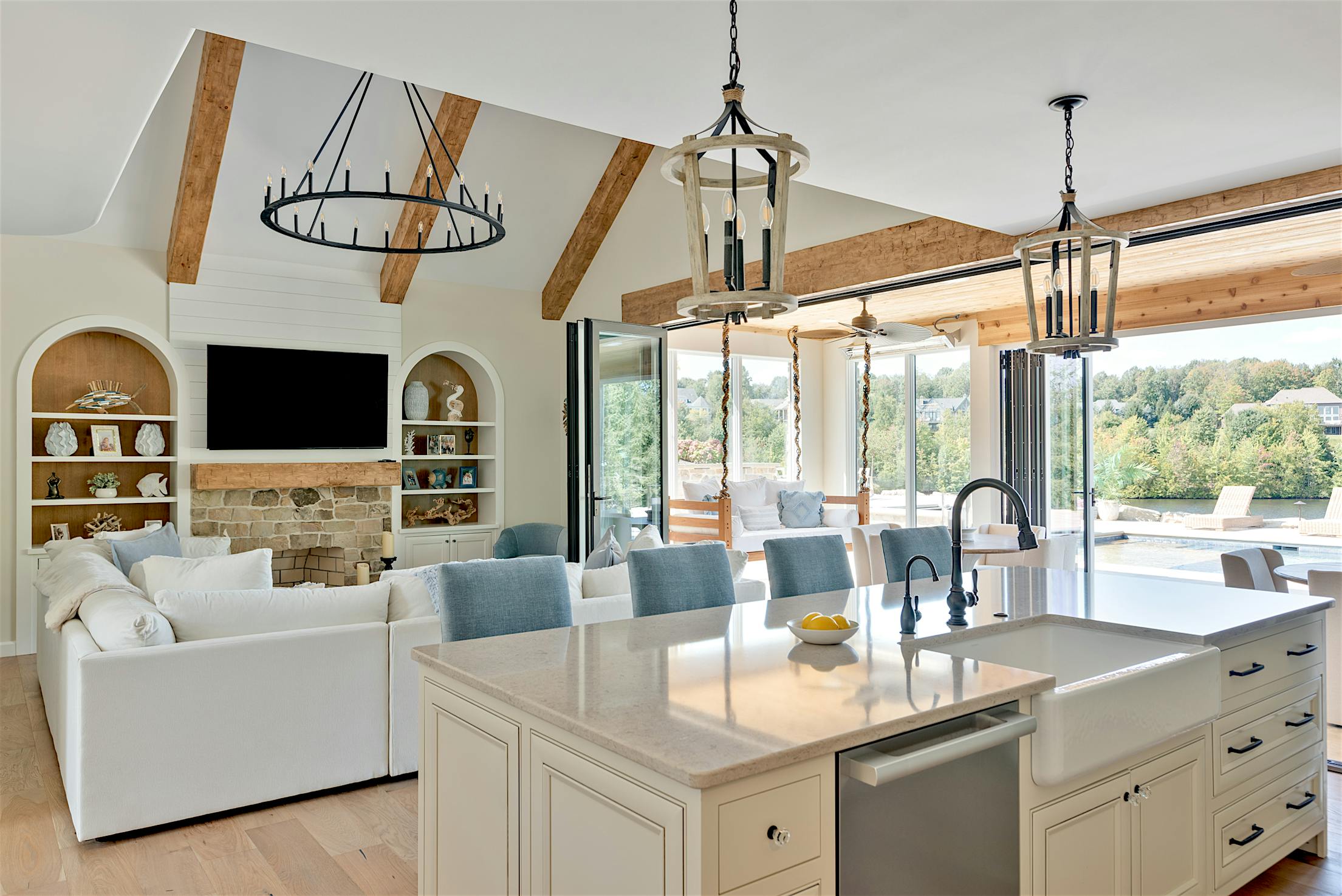 aluminum clad bifold doors