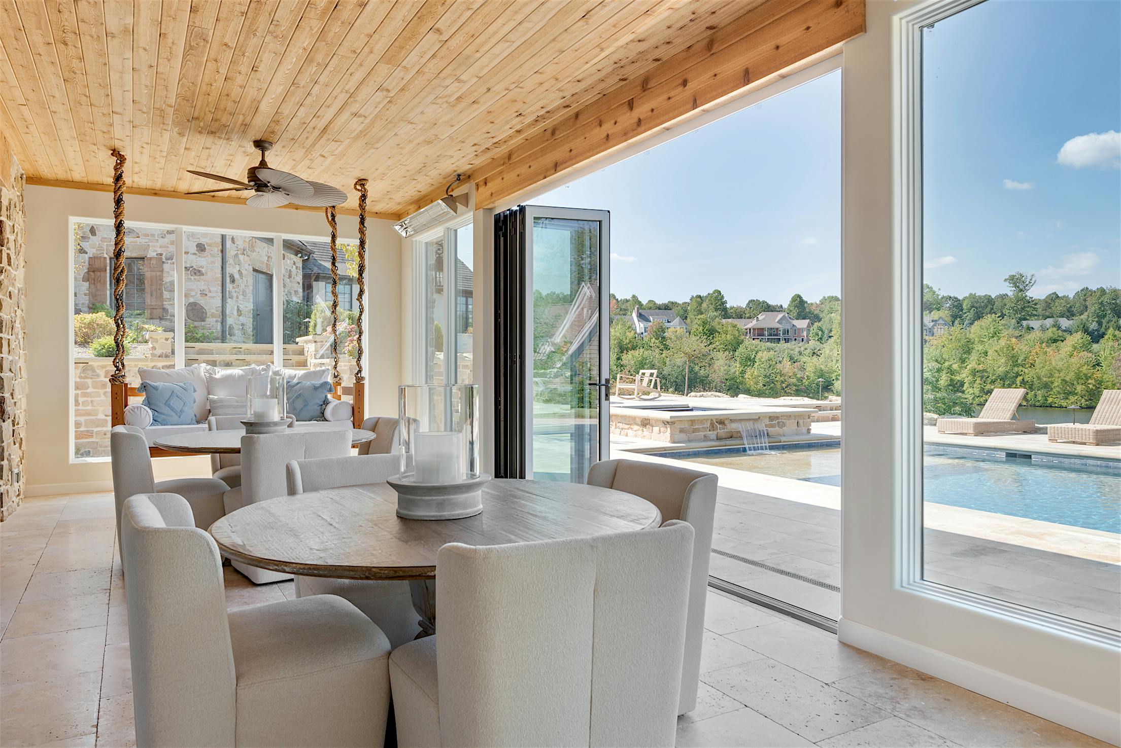 NanaWall aluminum clad bifold door system