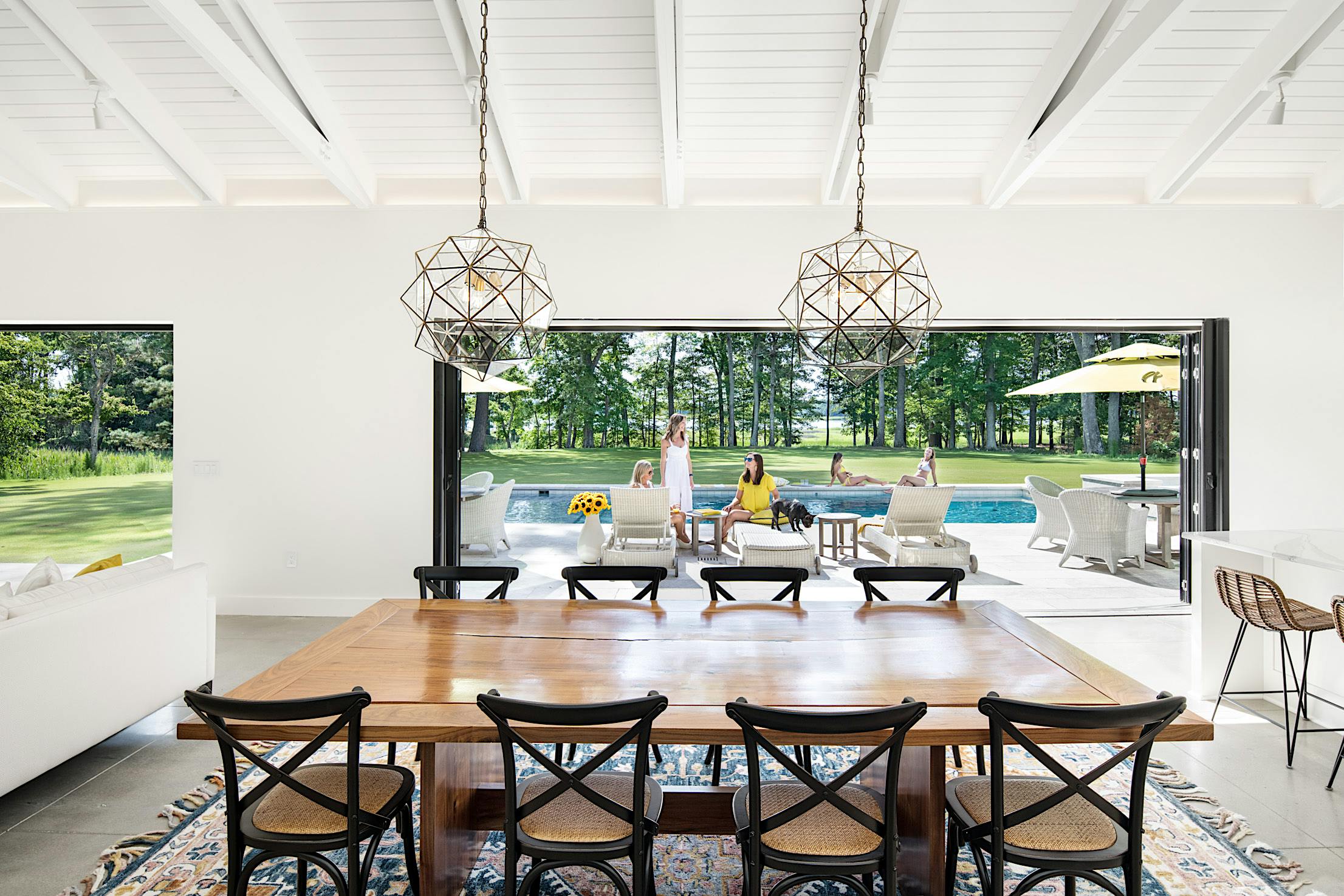 Bifold glass doors that fold flat