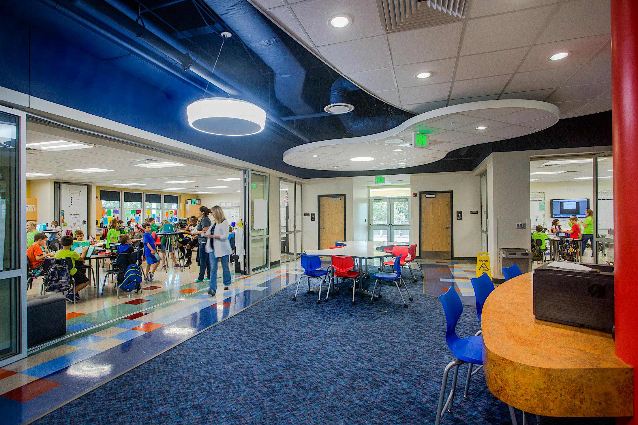 Bifold glass doors in schools