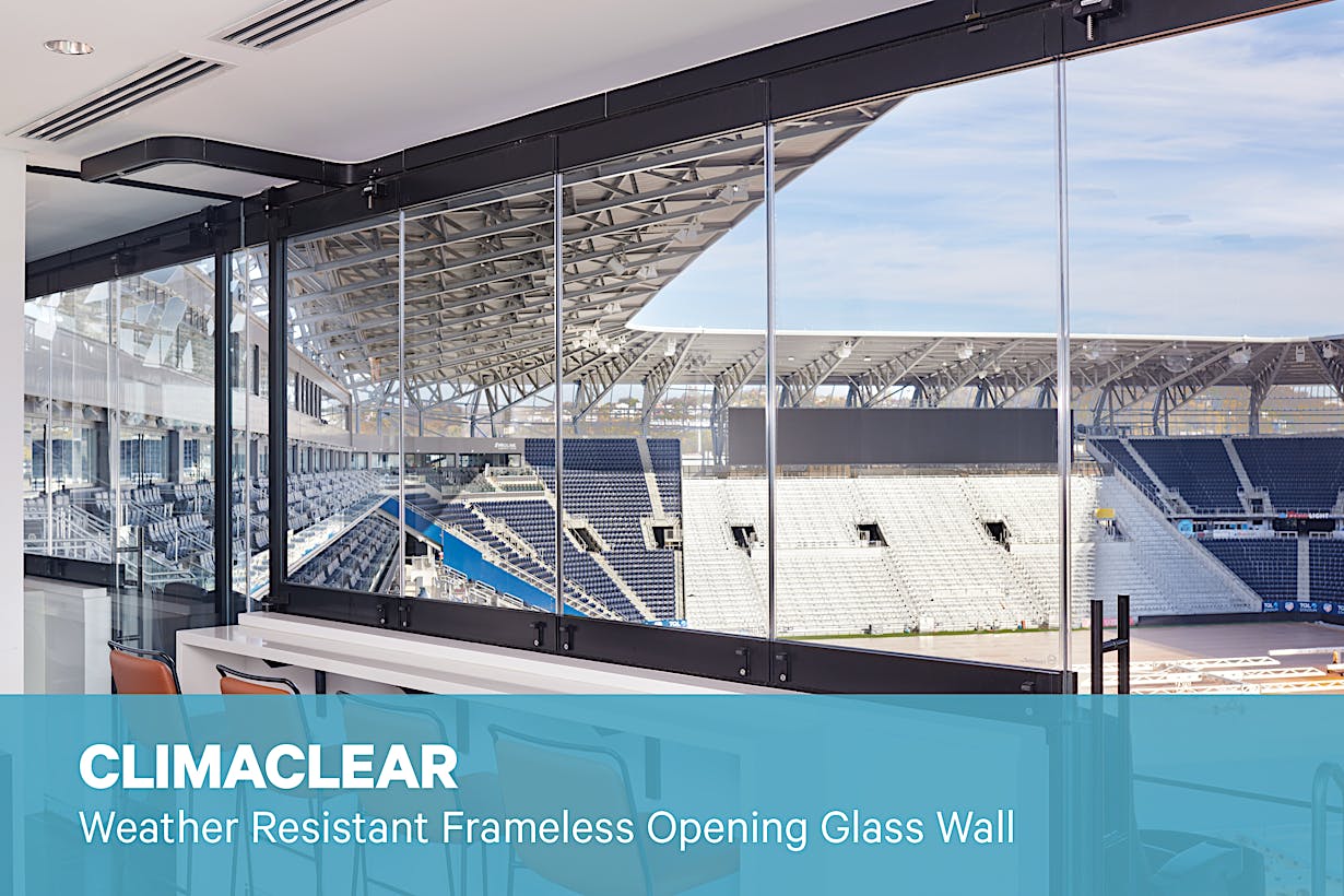 NanaWall ClimaCLEAR Brochure | Weather Resistant Frameless Opening Glass Wall