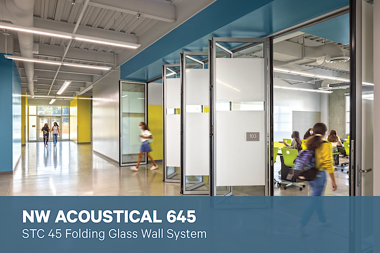 NanaWall NW Acoustical 645 Brochure | STC 45 Folding Glass Wall