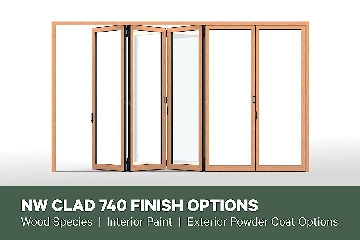 NW Clad 740 Finish Options | Wood Species| Interior Paint | Exterior Powder Coat Options