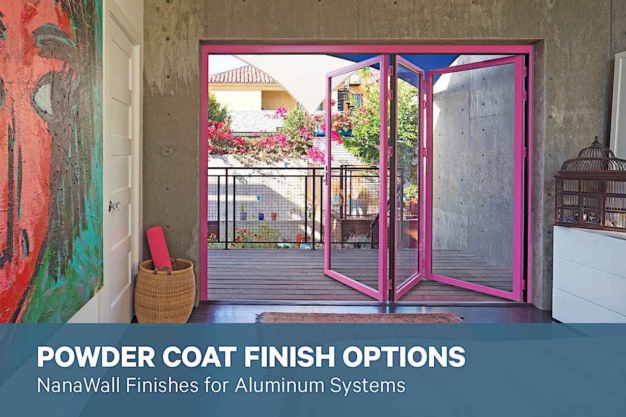 NanaWall Powder Coat Finish Options Brochure | Color Finishes for Aluminum Systems