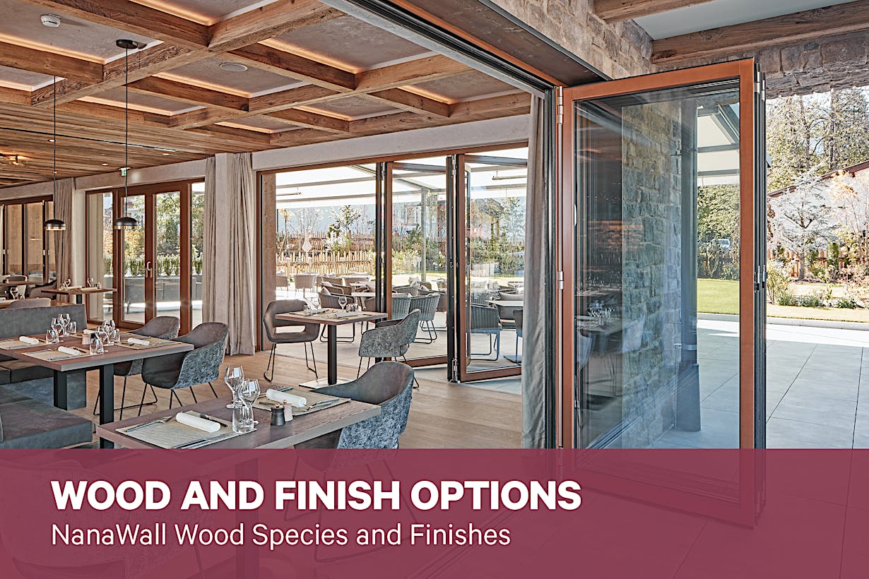 NanaWall Wood and Finish Options Brochure | Wood Species and Finishes