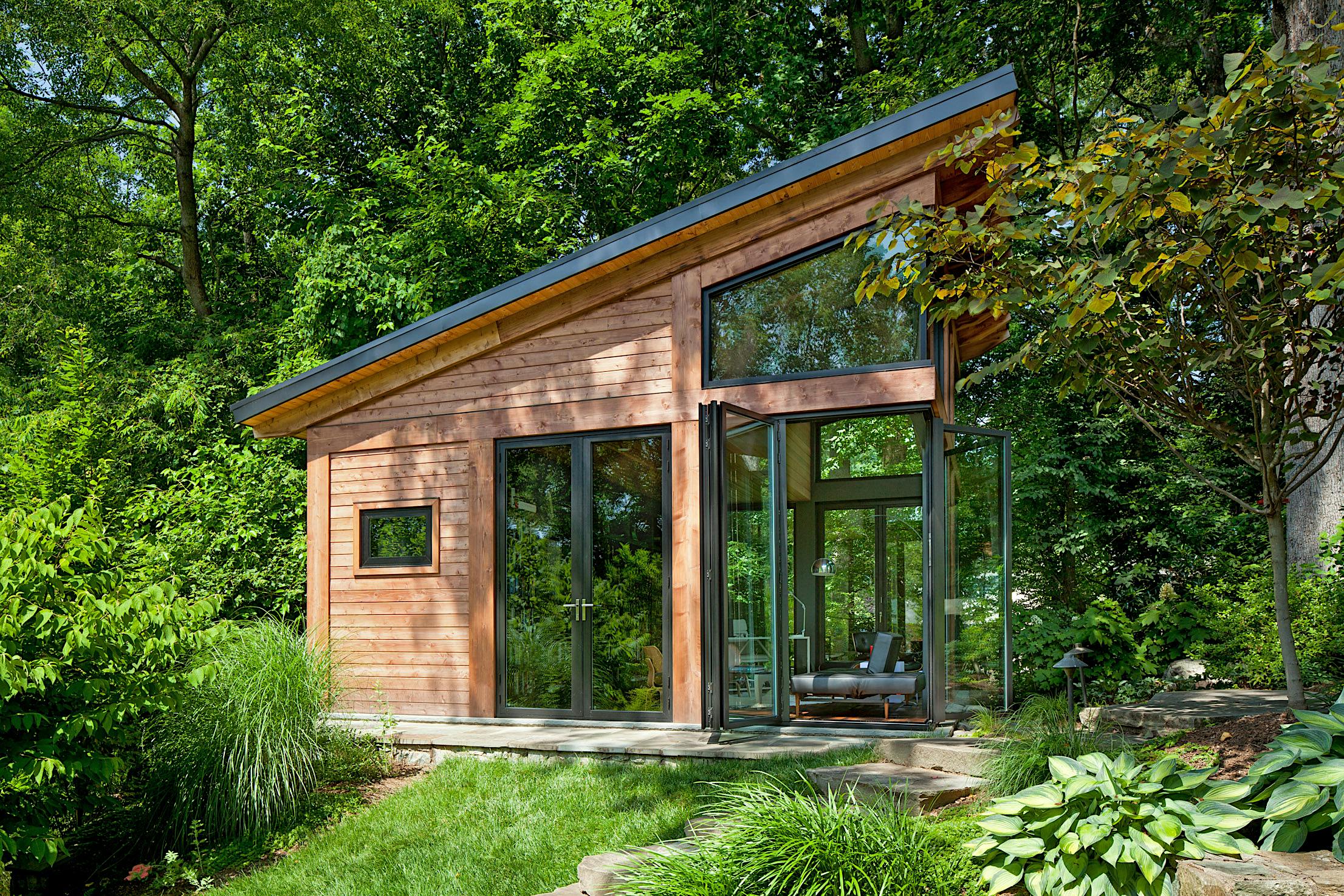 ADU with NanaWall folding glass door systems