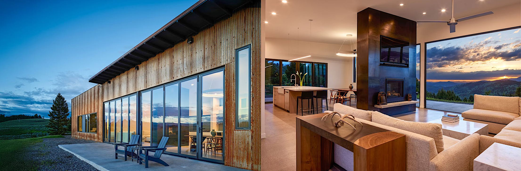 cold weather folding glass walls in Montana