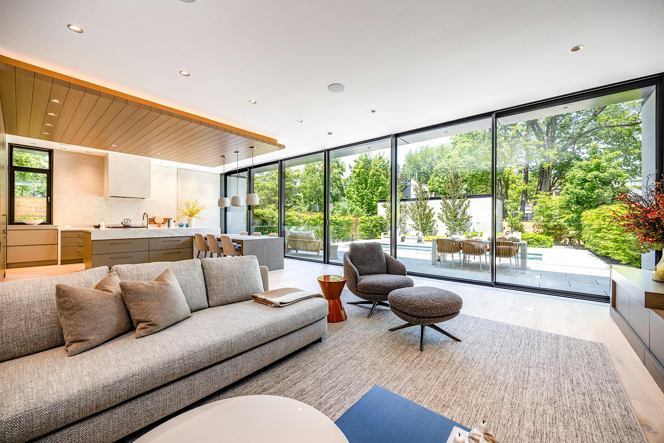 modern home design with NanaWall cero minimal sliding glass wall