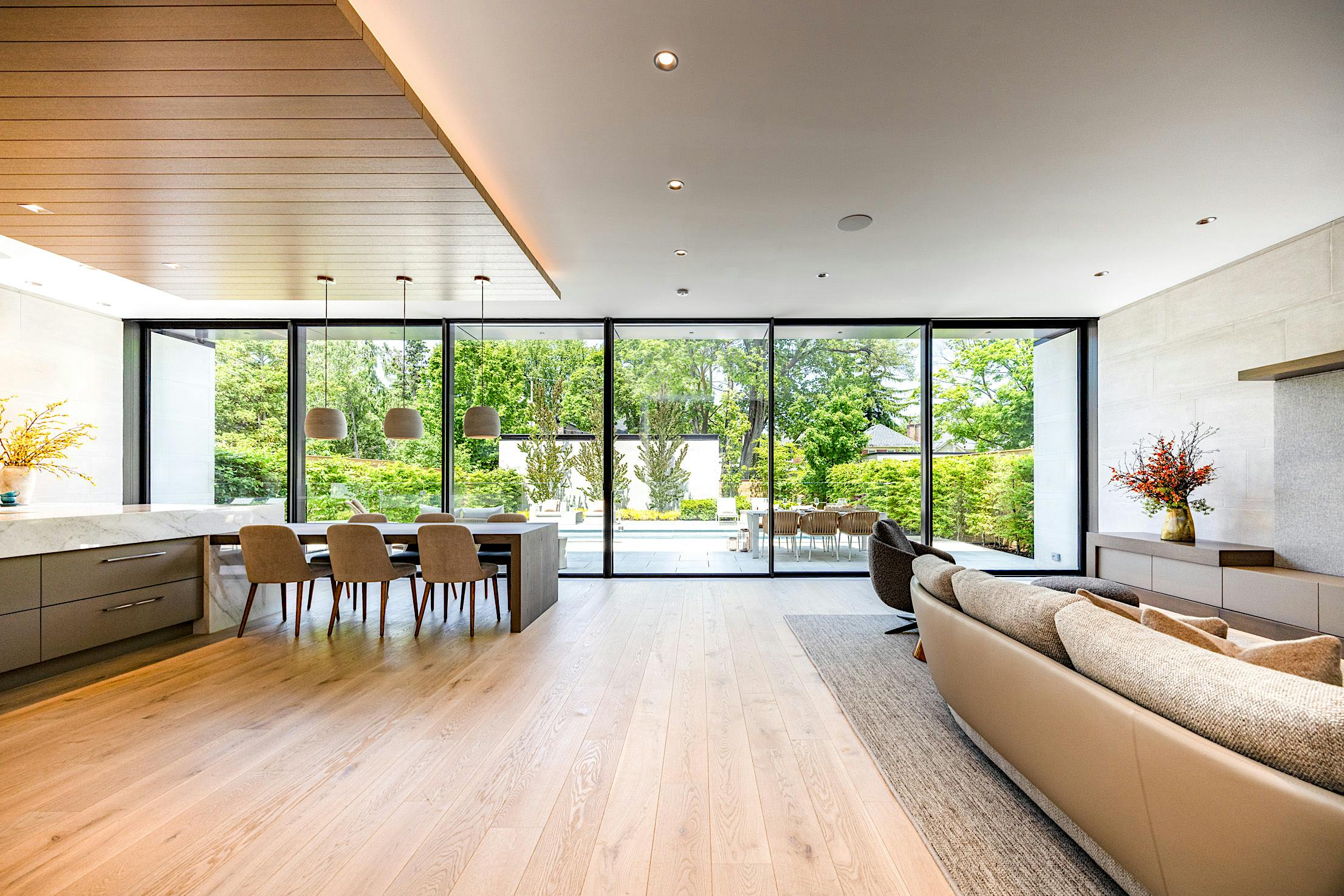 ultra slim framed sliding glass wall by NanaWall