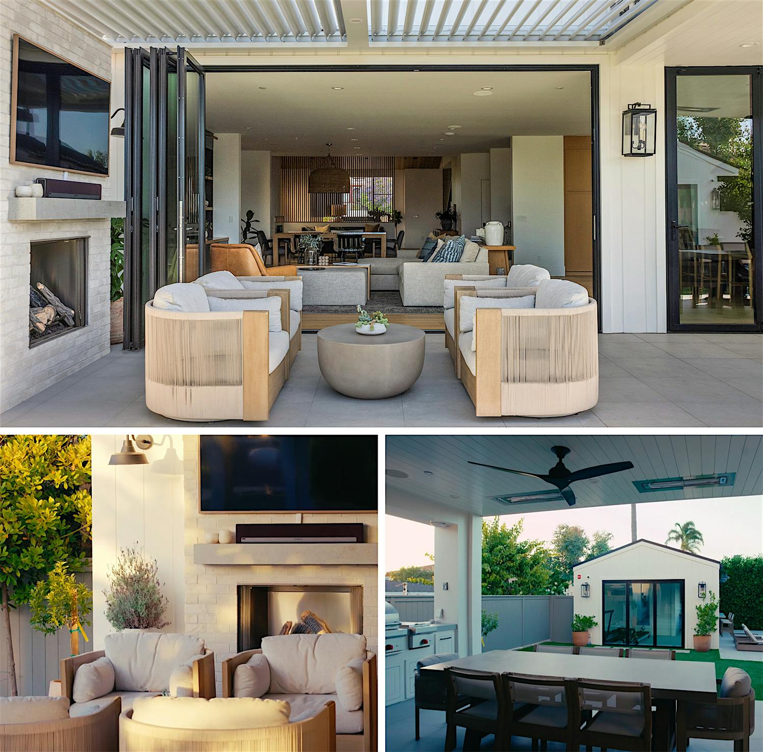 indoor-outdoor living with NanaWall folding patio doors