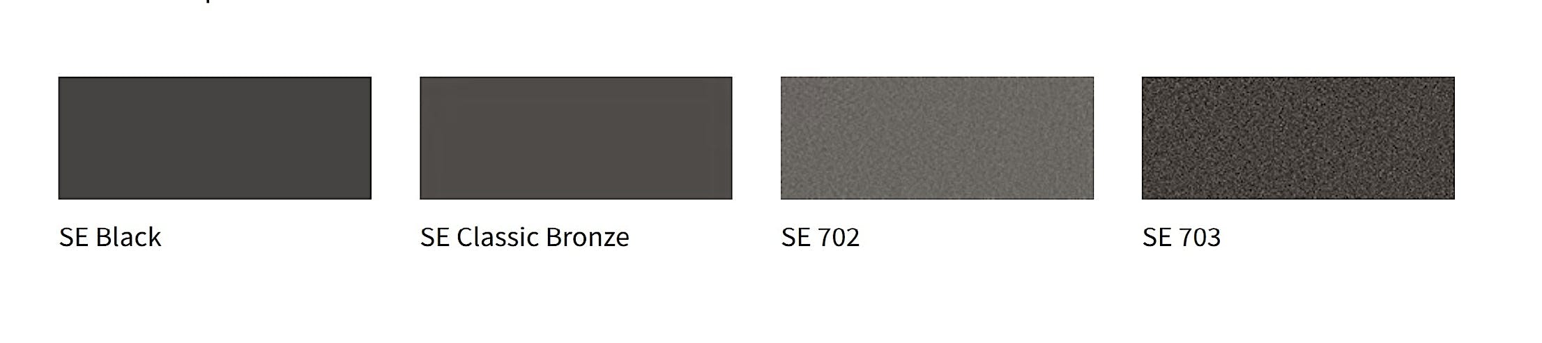 NanaWall Generation 4 steel effect SE color options including SE black and SE 703