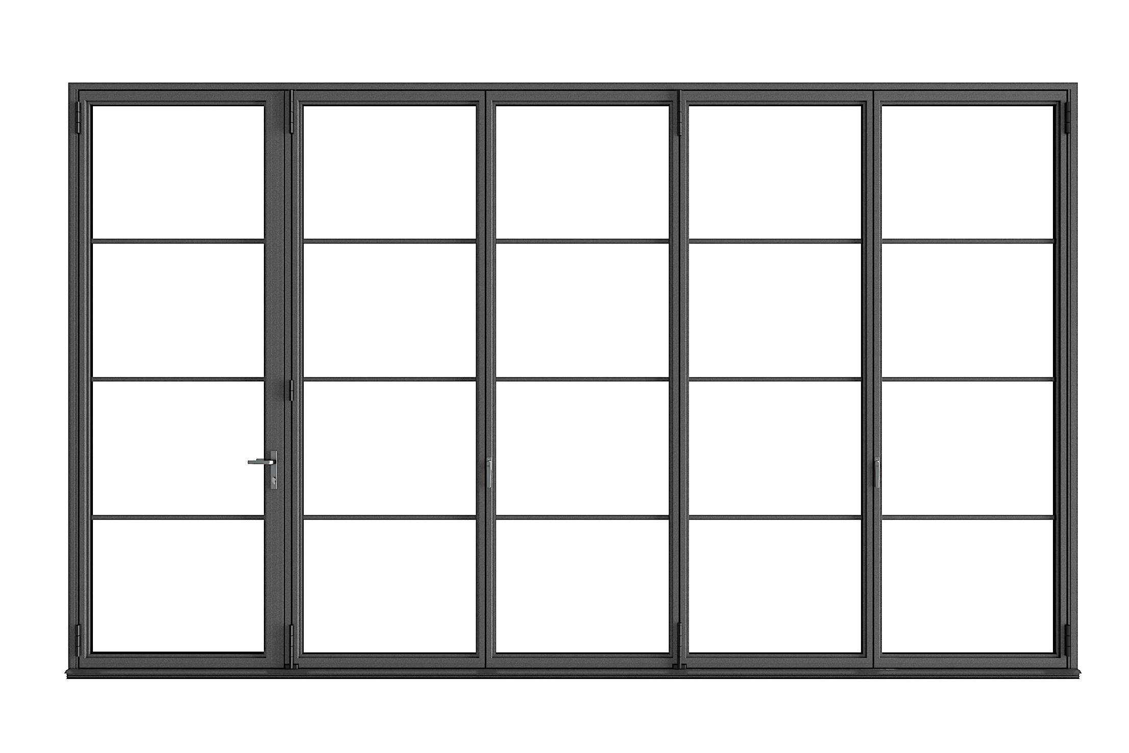 NanaWall Silhouette Steel Effect glass doors