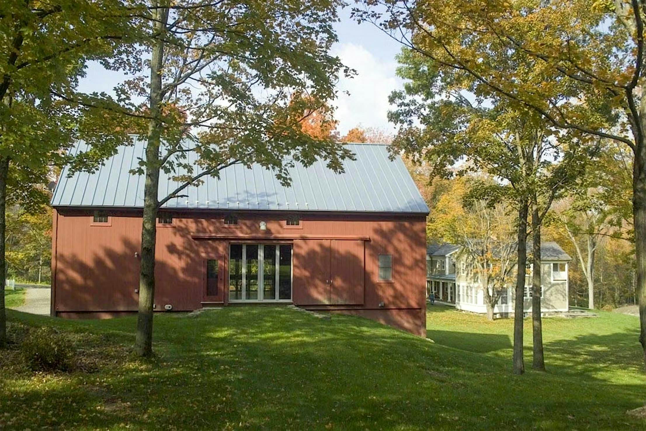 bifoling patio door system in Barndominium