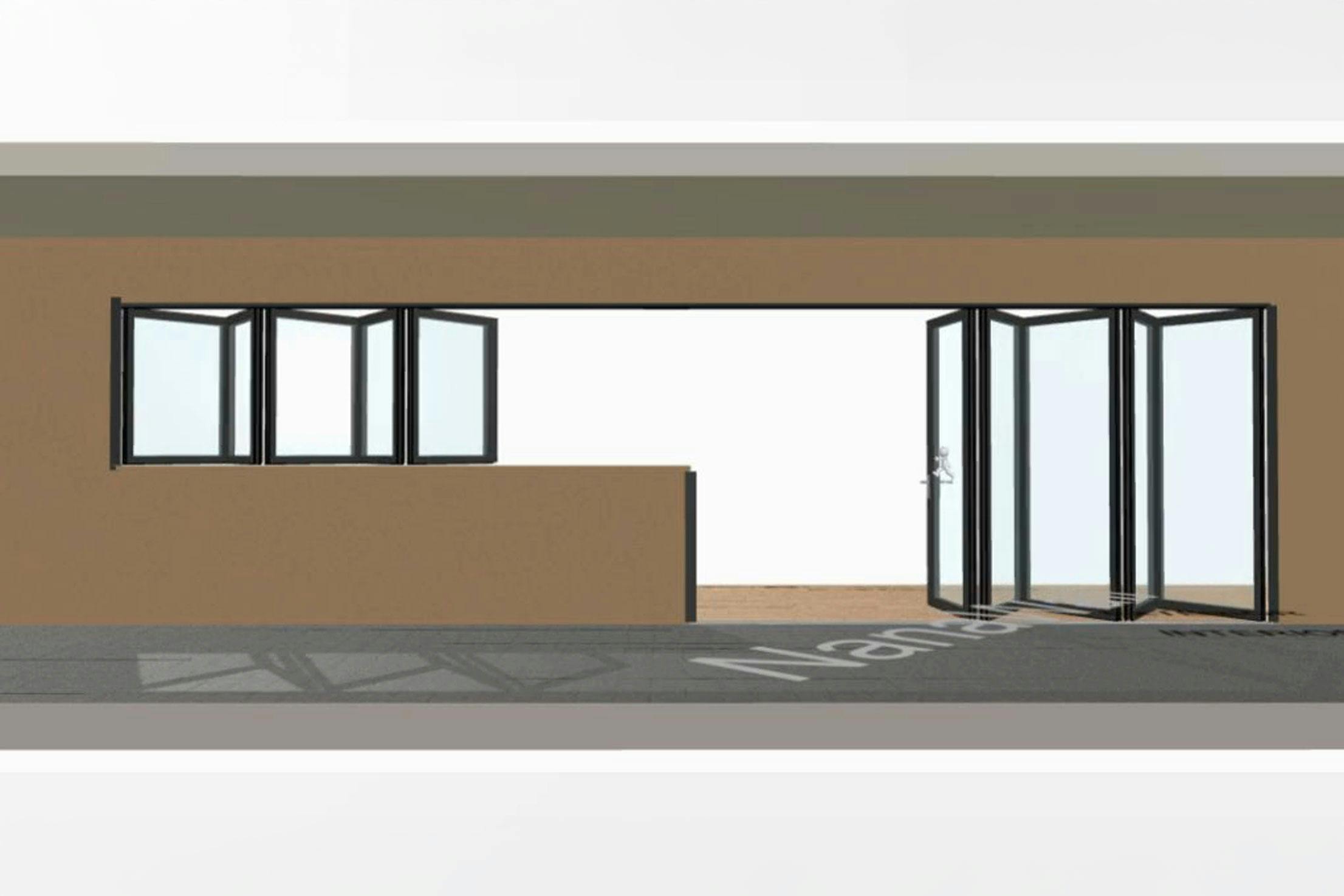 How NanaWall window-door combination opens