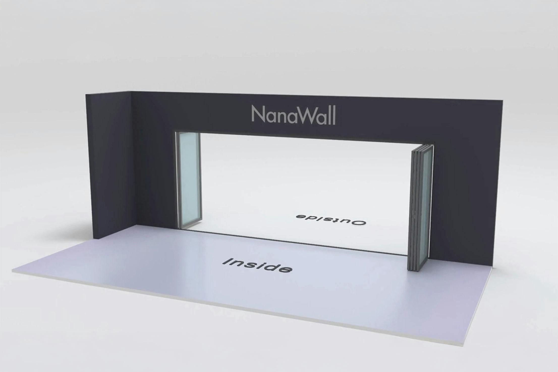 Inward/outward combination with 2 panels stacking to the left outward and 4 panels stacking to the right inward