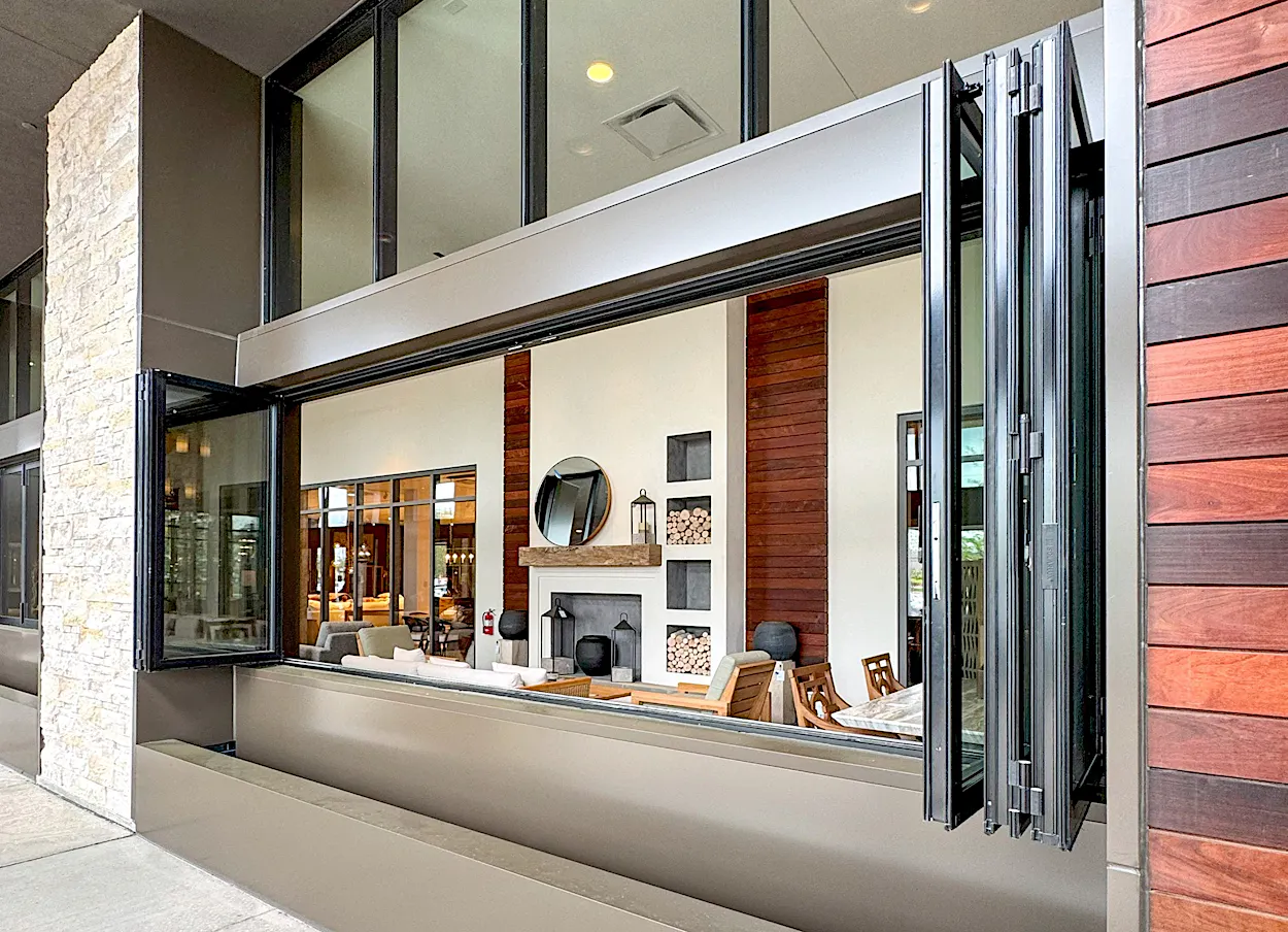 Moveable Glass Window Folding Glass Windows for Residential and Commercial Design