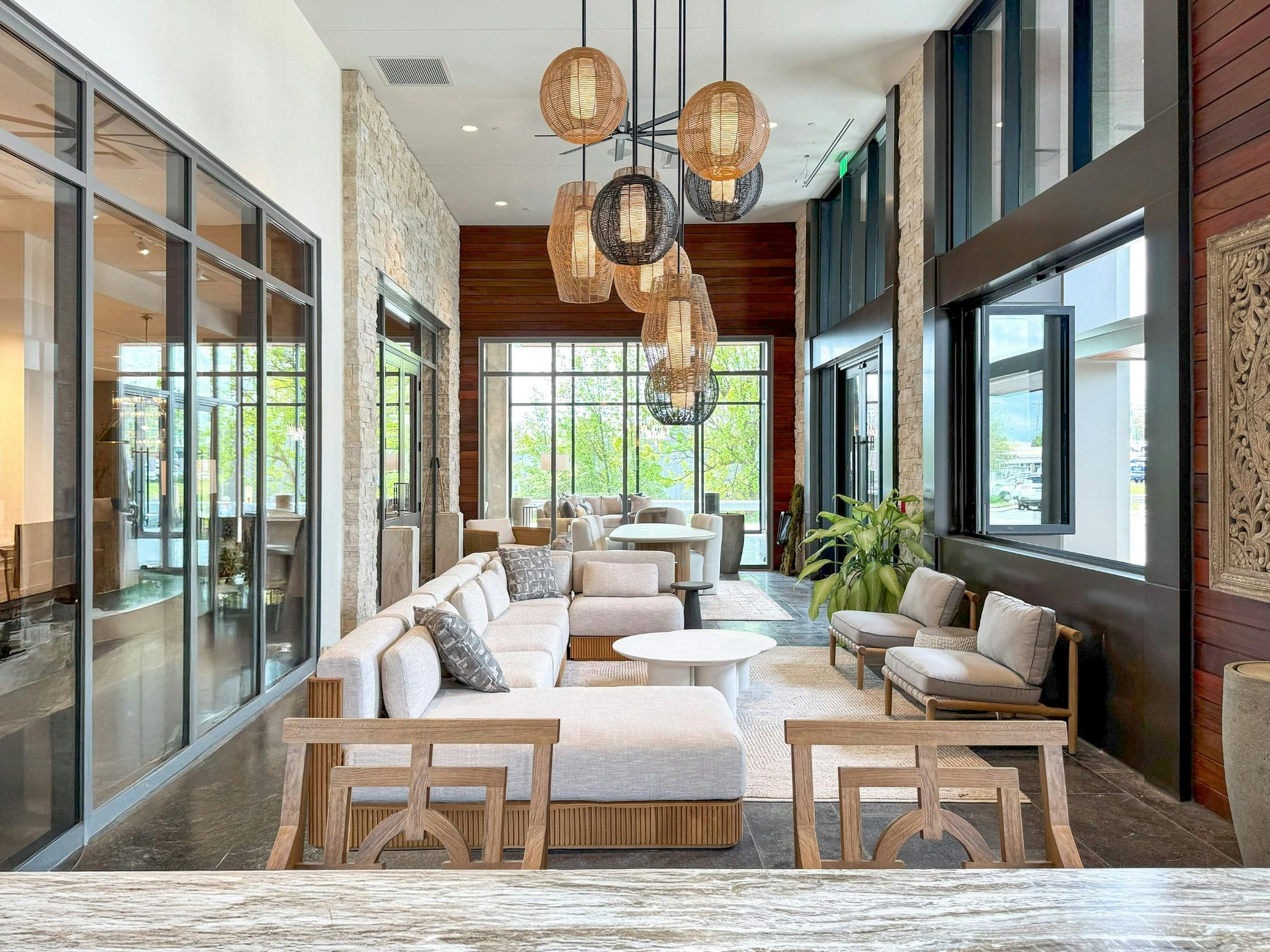 folding glass window walls for commercial environments