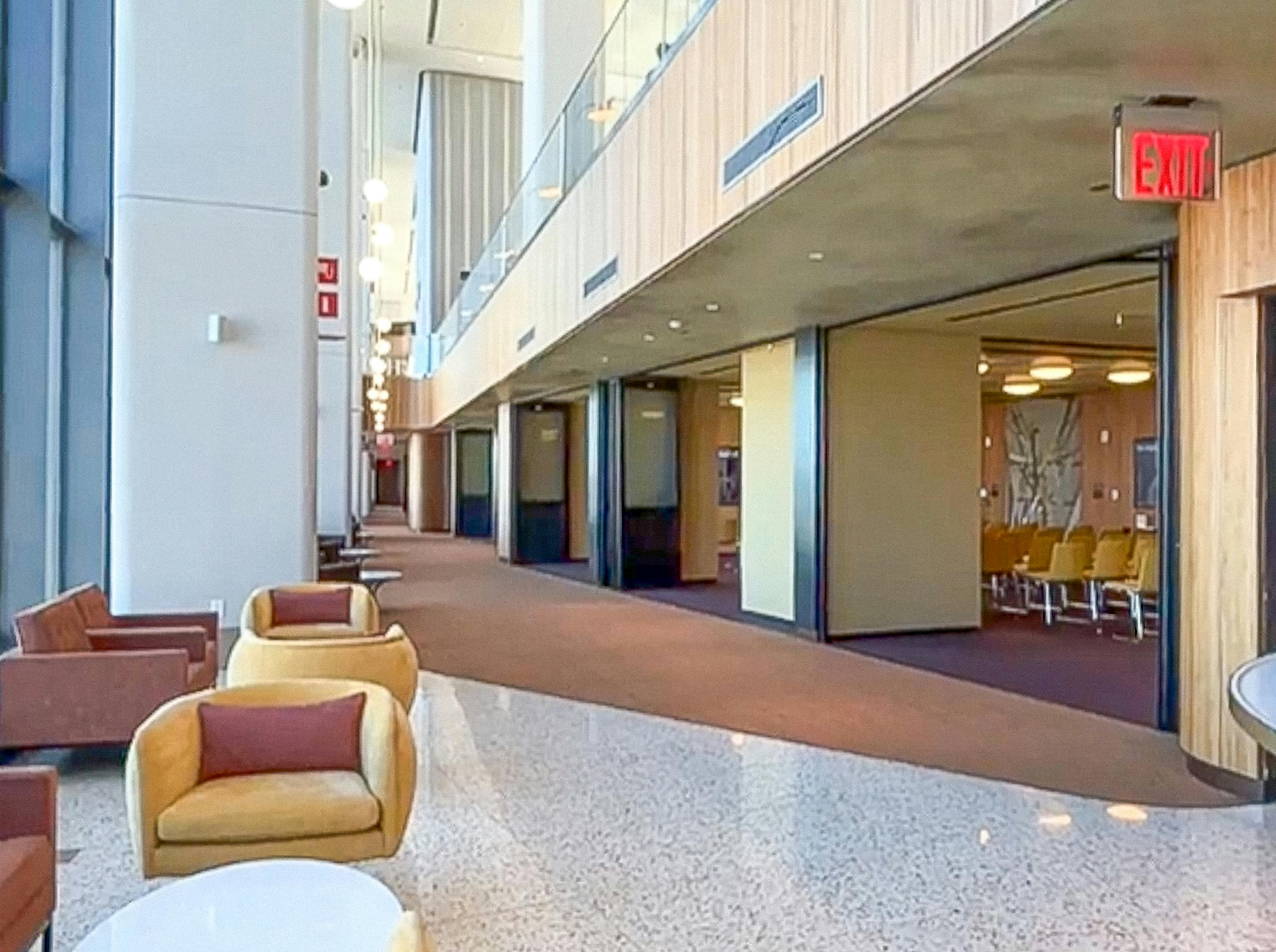 sliding stacking commercial door systems at LaGuardia