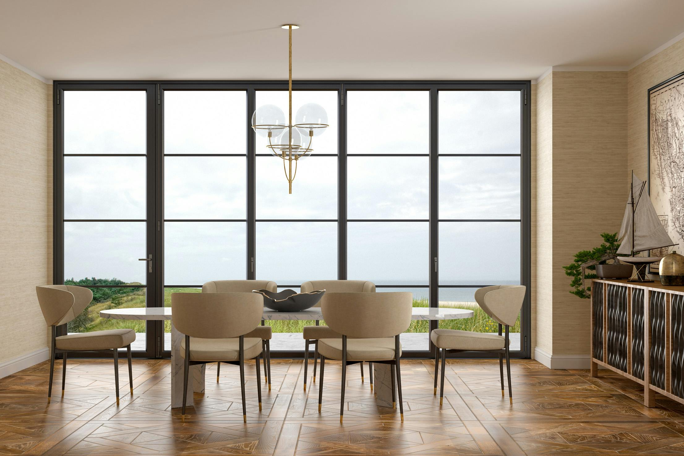 NanaWall Steel Effect Folding Glass Doors