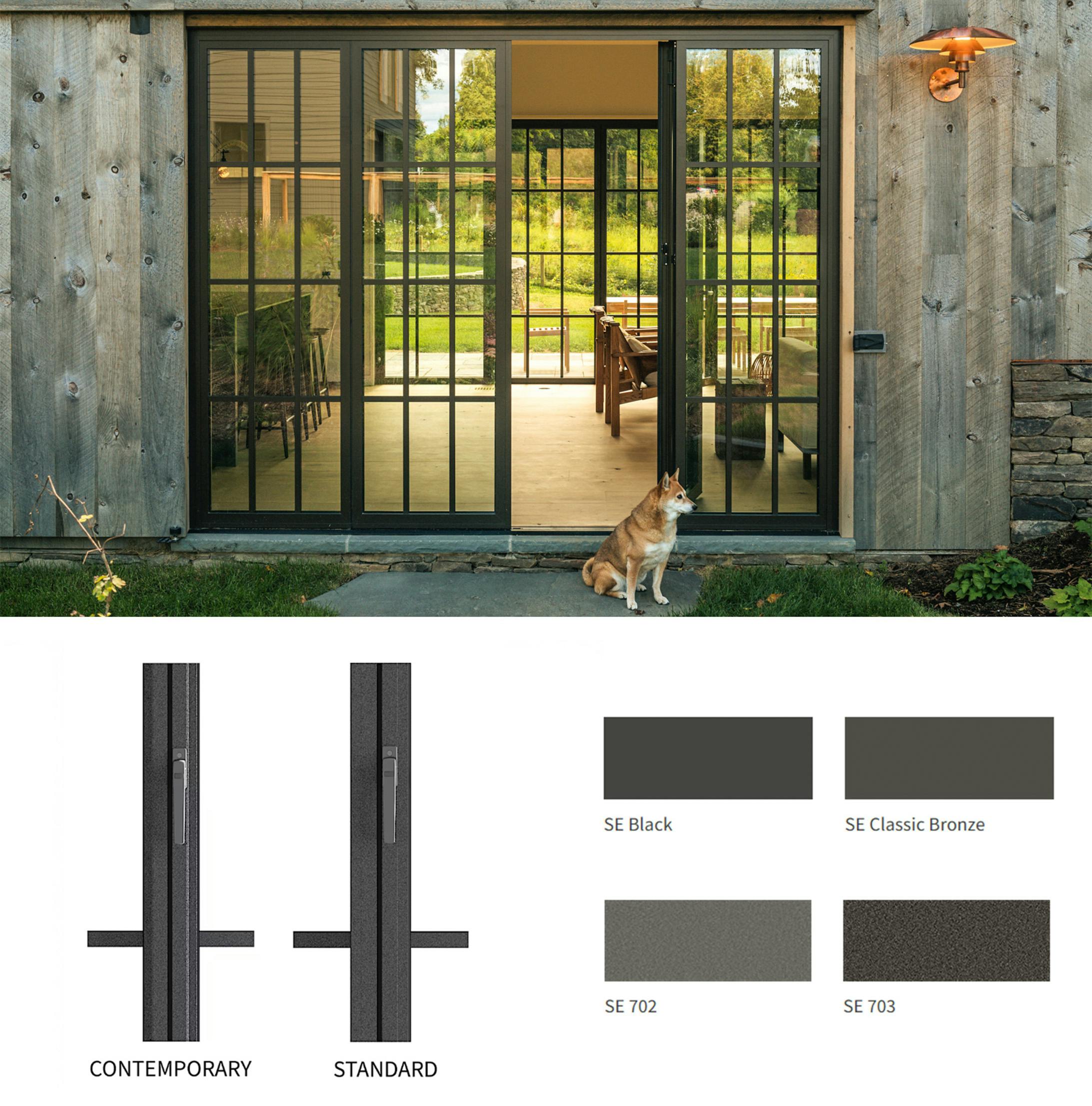 Steel Effect Folding Glass Doors by NanaWall design options