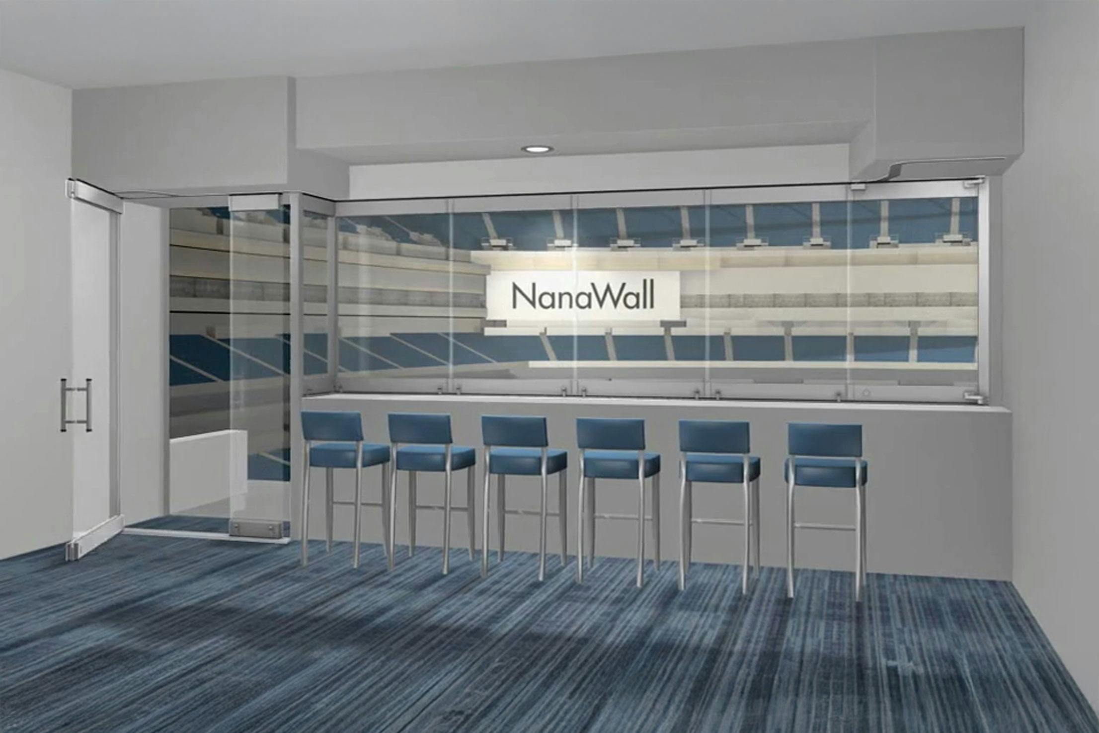 NanaWall Window/Door Combination with offset