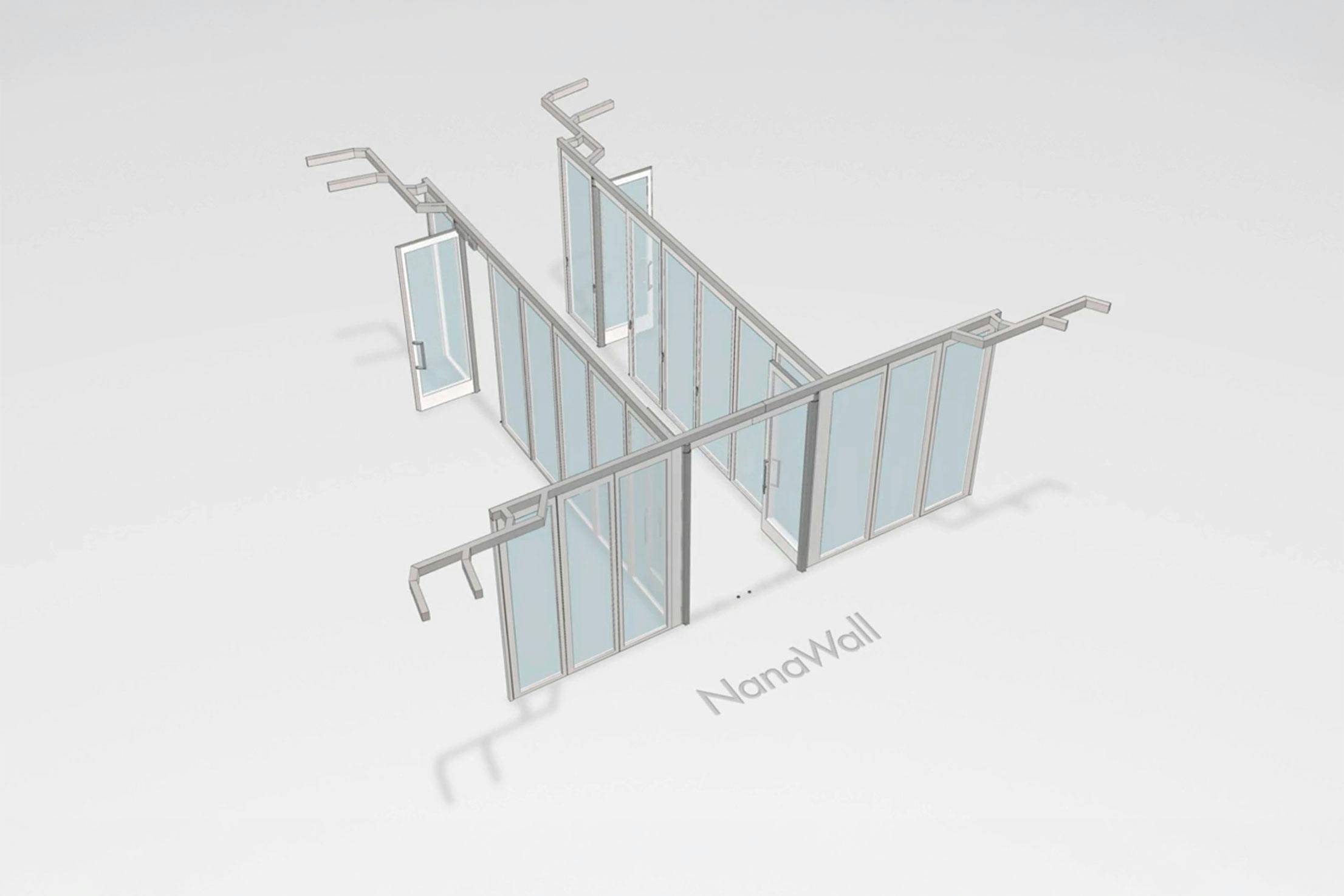 NanaWall Stacking glass door | T-Intersection configuration at DLR Group