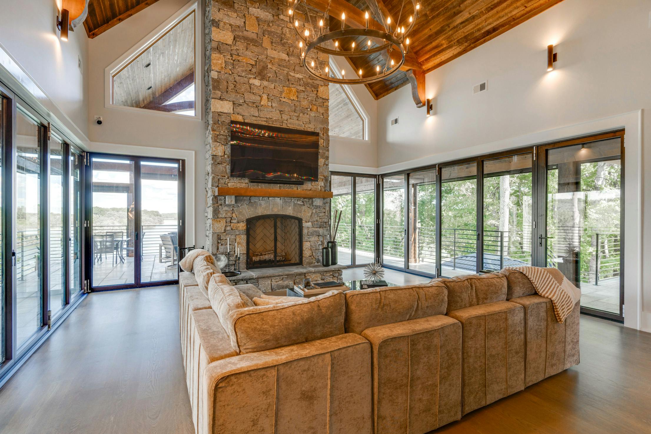 Generation 4 folding glass doors