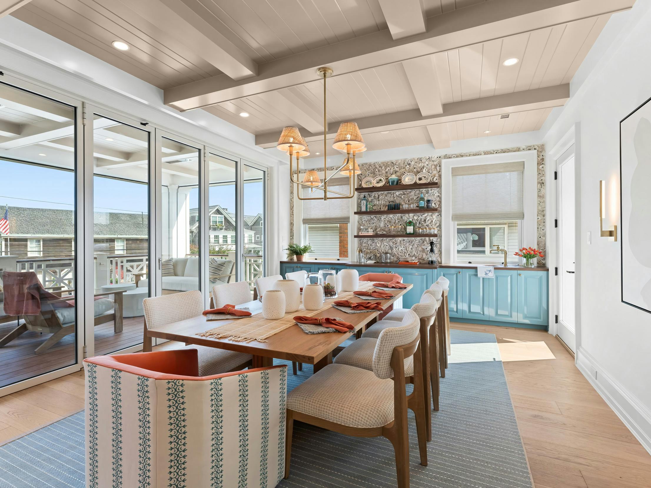 high wind zone reinforced folding glass door