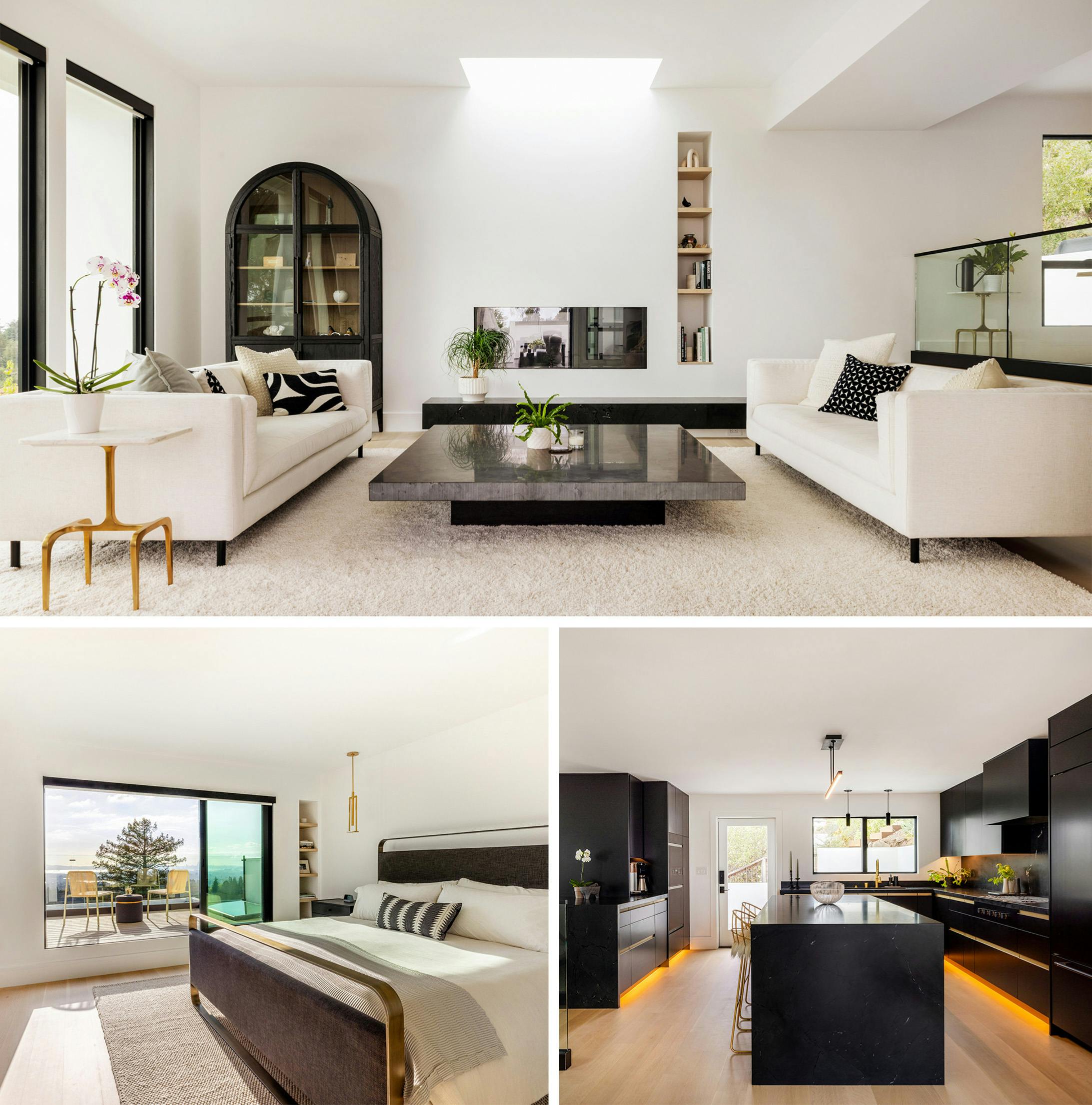 contemporary interiors in modern home remodel