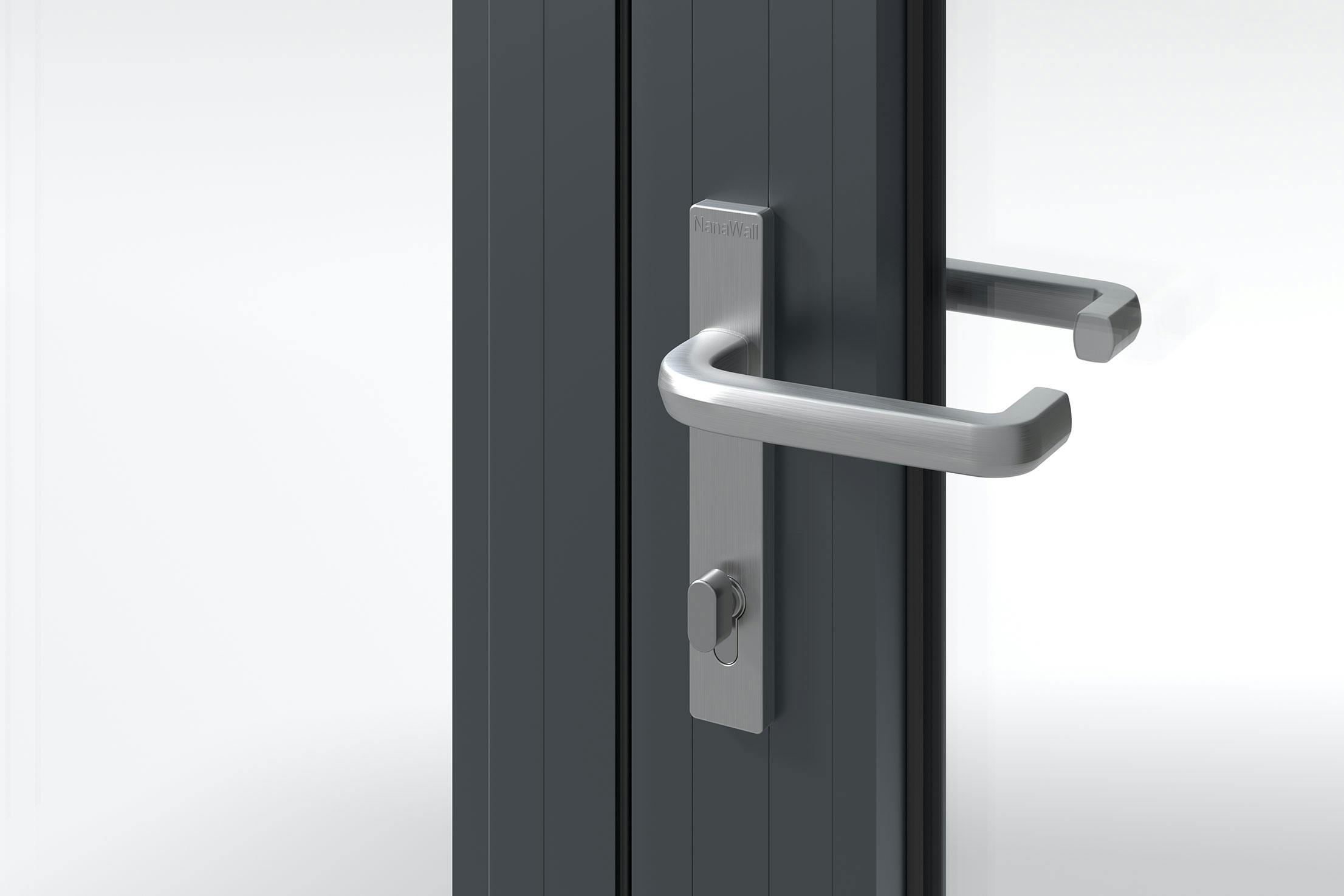 NanaWall Silver Lever Handle with Return
