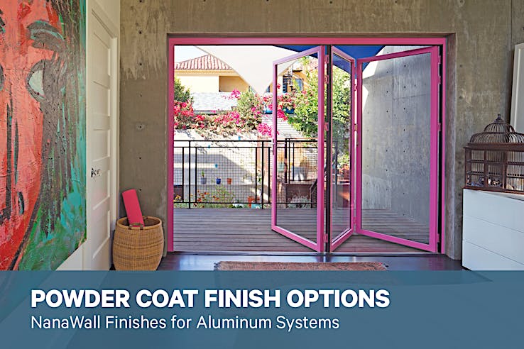 NanaWall Powder Coat Finish Options Brochure | Color Finishes for Aluminum Systems